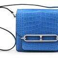 A Matte Mykonos Alligator Sac Roulis Bag, Hermès, 2012