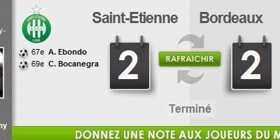 16ème journée : ASSE - Bordeaux