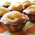 Muffins poires, amandes, et pépites de chocolat