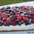 Cheesecake au fromage blanc et fruits rouges