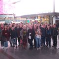 Le groupe devant Time Square