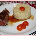 PAVES DE KANGOUROU ET SON RISOTTO 