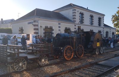 Réplique de la locomotive de Marc Seguin à Pacy sur Eure le 23 septembre 2023