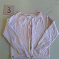 n°3 Rose : gilet ZARA, 4-5 ans