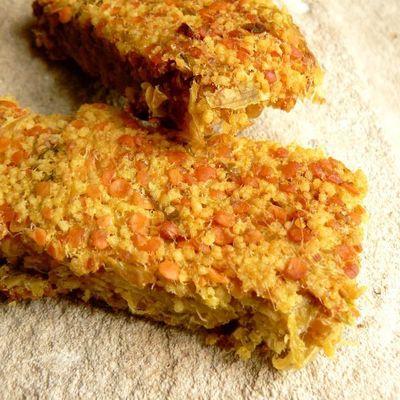Barre repas aux lentilles corail