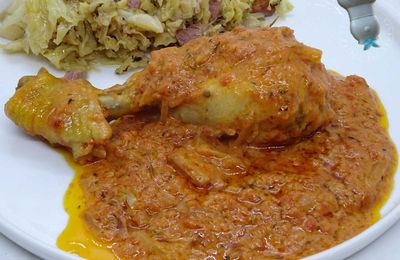 Poulet au vinaigre de framboises