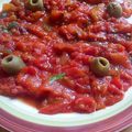 Salade de poivron rouge et tomate