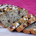 Banane bread healty aux graines de chia, noix de coco et pépites de chocolat