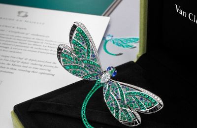 Van Cleef & Arpels. 'Émeraude en Majesté', Emerald, Sapphire, Spinel and Diamond Brooch & Emerald and Diamond Pendent Necklace