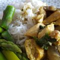 Poulet et tofu au curry