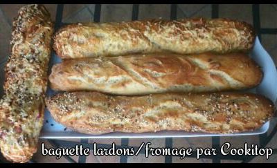 BAGUETTE "GRUNGE" AUX LARDONS/FROMAGE