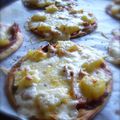 minis pizzas hawaïe