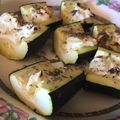 Courgettes au chèvre frais et au miel