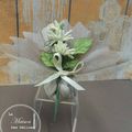 Intemporel piquet fleur : décoration pochon mariage