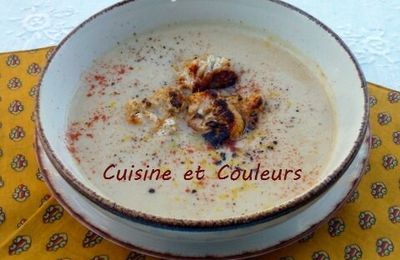 Soupe de chou fleur, à la bière et au cheddar 