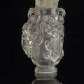 A fine carved rock-crystal vase and cover, China, 18th/19th century
