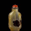 A shadow agate snuff bottle - 1740-1820