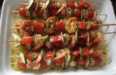 Brochettes de la mer