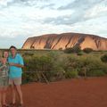 Coucher de soleil sur Ayers Rock (Uluru)