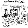 La violence à l'école.