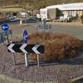Rond-point à Burntisland (Ecosse)