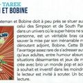 Revue de presse 'Blateman & Bobine' dans Paris Tonkar magazine