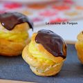 Profiterole à la crème parfumée à la fève tonka