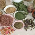 Poudre de rose et autres plantes bio