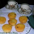 Petits gâteaux ou muffins aux canneberges pour le thé, sans gluten 
