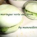 Meringue verte au citron