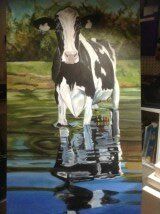mon dernier tableau ma vache.