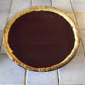 Une tarte au chocolat! Miam!