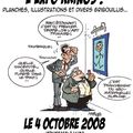 exposition Bd avec Krings !a mouscron ce WE a la librairie Blandy's Book
