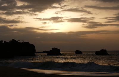 Soleil couchant sur l'atlantique