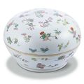 A large and fine famille-rose circular box and cover, Mark and period of Tongzhi