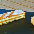 Mille-feuilles au basilic et glace au citron