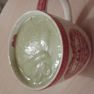 velouté fraîcheur de courgetttes et boursin
