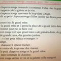 L'histoire du Petit Chaperon Rouge raconté par les moyens