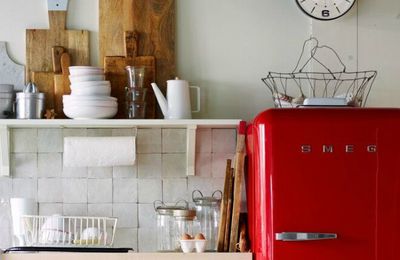 • dÉCOnomies, le même en moins cher : frigo Smeg rouge au look vintage •