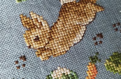 Mon petit lapin, s'est caché dans le jardin...