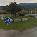 Rond-point à Borgo (Corse)