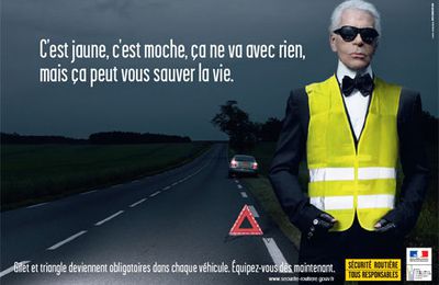 Karl Lagerfeld fait campagne pour la sécurité routière