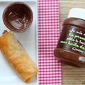 Nems chocolat / amandes {recette}