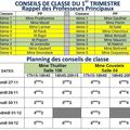 CONSEILS DE CLASSE 1ER TRIMESTRE 2017-2018