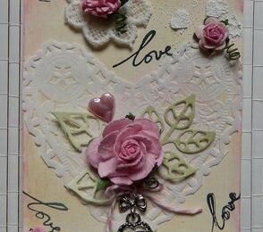 Tag shabby mixed média.