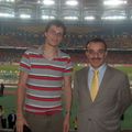 tribune VIP avec l'ambassadeur d'Irak