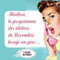 Petites modifications du programme de Nov...