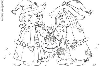 Coloriage d'Halloween