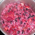 Confiture de quatre fruits rouge