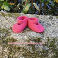 chaussons roses